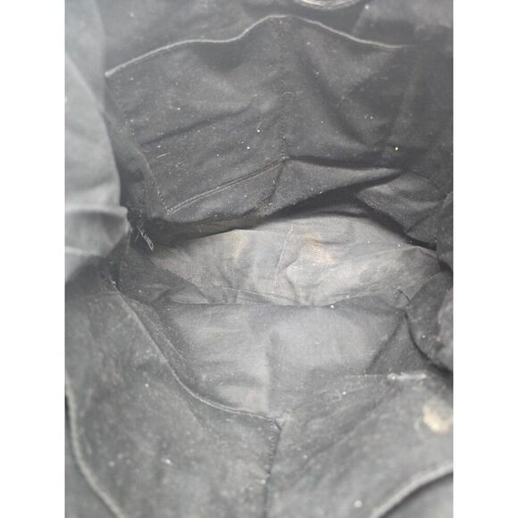 Fossil pebbled Black Leather Tote Bag With Dual Handles & Outer Pocket - Picture 7 of 11